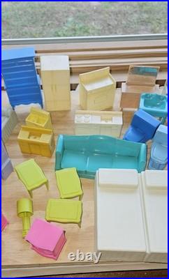 Huge Lot Vintage Dollhouse Toy Furniture Marx Mcx Superior Hong Kong