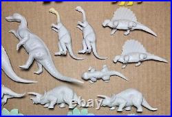 Huge Lot of Vintage Marx Toys Prehistoric Playset Plastic Dinosaurs & Animals