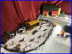 Huge VTG 200+pc lot of Marx Toys Happi-Time & Sunyfield Farm and Western RanchX2