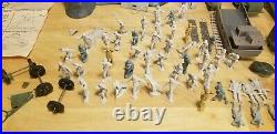 IWO JIMA GIANT PLAY SET BY MARX w BOX INSTRUCTIONS Missing parts & extra Parts