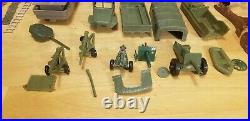 IWO JIMA GIANT PLAY SET BY MARX w BOX INSTRUCTIONS Missing parts & extra Parts