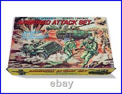 Ideal Battle Action Combat Set OR Marx Armored Attack Play Set Box