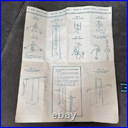 Ideal Big Top 3 Ring Circus Program and figures vintage (not Marx)