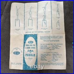 Ideal Big Top 3 Ring Circus Program and figures vintage (not Marx)