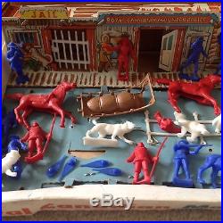 Ideal playset royal canadian mounties outpost 1960 marx playset type
