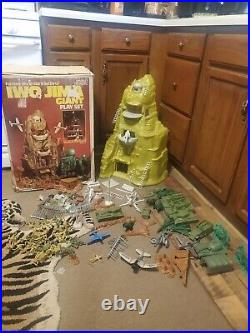 Iwo Jima Giant Play Set By Marx With Box