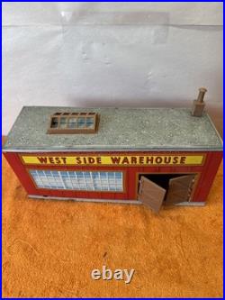J -Rare MARX Untouchables Playset Building West Side Warehouse Good Condition