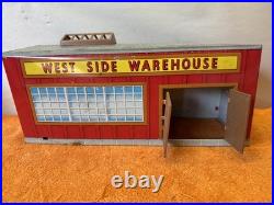 J -Rare MARX Untouchables Playset Building West Side Warehouse Good Condition