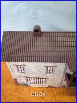 J- Vintage Marx Zorro Hacienda Balcony And 13 Plastic Men