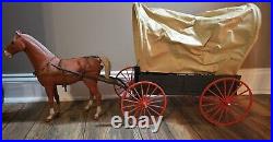 Johnny West Covered Wagon, Marx, Vintage Toys