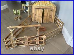 Johnny West Marx Circle X Ranch Playset Western Cowboy Vintage NEAR COMPLETE