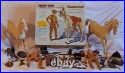 Johnny West & Thunderbolt Cowboy & Horse Play Sets #2065 Vintage Louis Marx & Co
