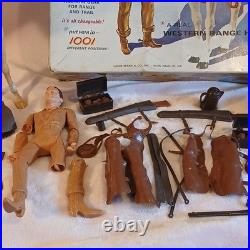 Johnny West & Thunderbolt Cowboy & Horse Play Sets #2065 Vintage Louis Marx & Co