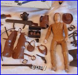 Johnny West & Thunderbolt Cowboy & Horse Play Sets #2065 Vintage Louis Marx & Co