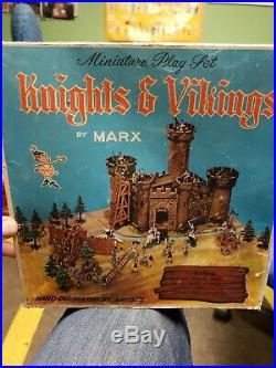 Knights & Vikings By Marx miniature play set