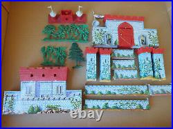 LARGE 34x28 inch Sears Allstate Marx KNIGHTS and VIKINGS CASTLE MOAT SET #4735