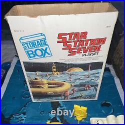 LOUIS MARX 1978 STAR STATION SEVEN PLAYSET With Box READ Not Complete