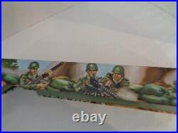 LOUIS MARX VINTAGE MILITARY BATTLEGROUND WithMECHANICAL TANK SET. SEE ACTION VIDEO