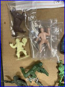 Large 1960's & 70's ++ Marx Timmee Toys Hong Kong Mixed Playset Figure Lot