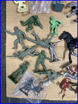 Large 1960's & 70's ++ Marx Timmee Toys Hong Kong Mixed Playset Figure Lot