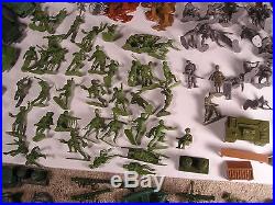 Large Vintage Marx Playset War Over 150 Pieces German Soliders, Play Mat ++++