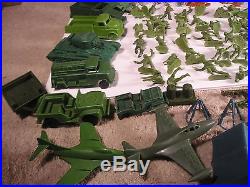 Large Vintage Marx Playset War Over 150 Pieces German Soliders, Play Mat ++++