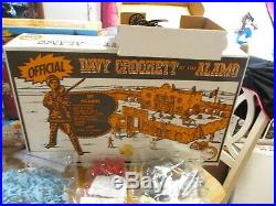 Large group of marx alamo playsets boxes soldiers, large group