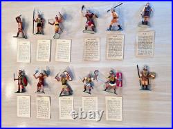 Late 1950s Early 1960s Marx Warriors of the World Roman Viking Lot 12 w Cards