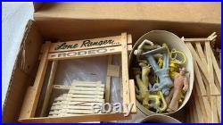 Lone Ranger Rodeo Marx Toy Play Set In Box Vintage cowboy
