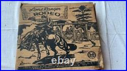 Lone Ranger Rodeo Marx Toy Play Set In Box Vintage cowboy