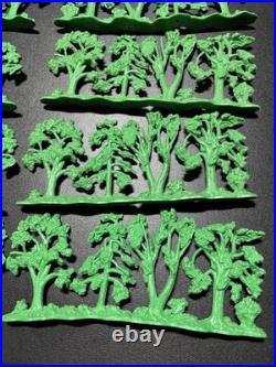 Lot Of 10 Vtg Original Marx Louis Large Tree Woods Line Battleground Civil War