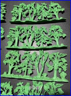 Lot Of 10 Vtg Original Marx Louis Large Tree Woods Line Battleground Civil War
