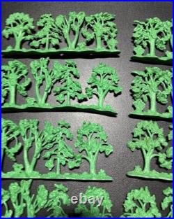 Lot Of 10 Vtg Original Marx Louis Large Tree Woods Line Battleground Civil War