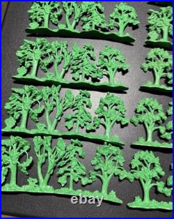Lot Of 10 Vtg Original Marx Louis Large Tree Woods Line Battleground Civil War