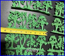 Lot Of 10 Vtg Original Marx Louis Large Tree Woods Line Battleground Civil War