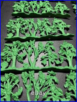 Lot Of 10 Vtg Original Marx Louis Large Tree Woods Line Battleground Civil War