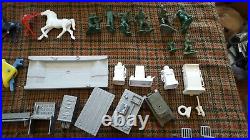 Lot of Marx and MPC figures and vehicles (150 men, parts, and vehicles)