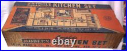 Louis Marx & Company 1950's Modern Kitchen Set with Original Box