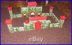 Louis Marx Medieval Castle Fort Playset rare 1956