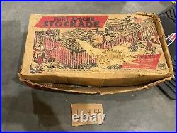 Louis Marx Model Kit Fort Apache Stockade Missing Pieces Original Box