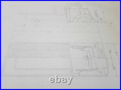 Louis Marx Orig Drawing 2055-1 Stake Truck Pencil/vellum Genuine Rare