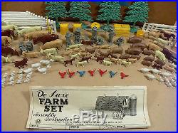 Louis Marx Sears Roebuck Happi Time Farm Playset #3950, Partial Play Set in Box