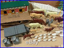 Louis Marx Sears Roebuck Happi Time Farm Playset #3950, Partial Play Set in Box