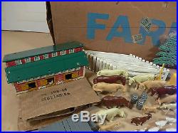 Louis Marx Sears Roebuck Happi Time Farm Playset #3950, Partial Play Set in Box