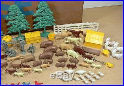 Louis Marx Sears Roebuck Happi Time Farm Playset #3950, Partial Play Set in Box