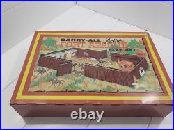 Louis Marx Vintage Fort Apache Carry-All Play Set Style 4685 Western Cowboys