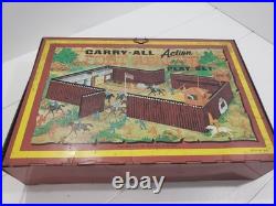 Louis Marx Vintage Fort Apache Carry-All Play Set Style 4685 Western Cowboys