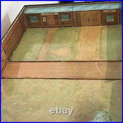 Louis Marx Vtg Fort Apache CarryAll Play Set 4685 Western Cowboys with 106 pieces