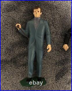 MAN FROM U. N. C. L. E. Vintage MARX Figures Lot Plastic 60's ILLYA KURYAKIN, SOLO