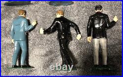 MAN FROM U. N. C. L. E. Vintage MARX Figures Lot Plastic 60's ILLYA KURYAKIN, SOLO